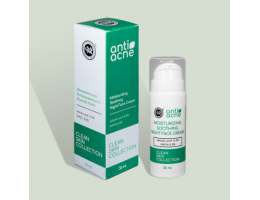 Увлажняющий успокаивающий ночной крем для жирной и проблемной кожи anti-acne CLEAN SKIN COLLECTION