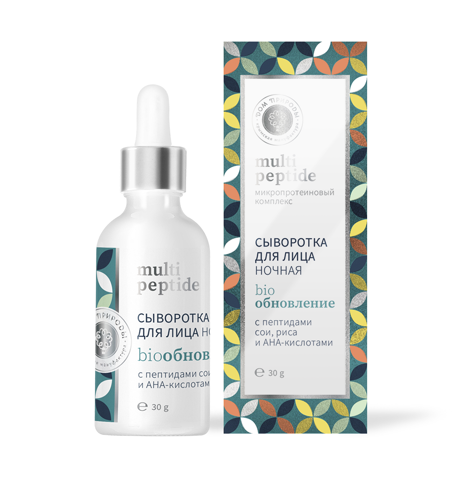 Сыворотка для лица ночная Биообновление Multi Peptide