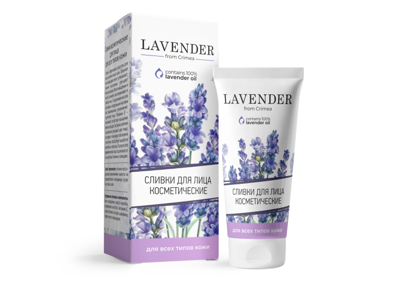 Сливки для лица для всех типов Lavender