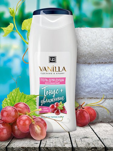 Гель для душа безсульфатный "Vanilla" 