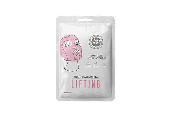 Тканевая маска для лица Lifting, экстракт муцина улитки