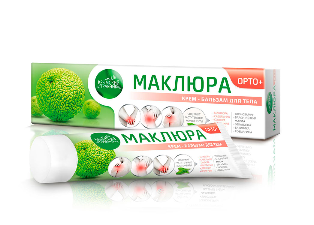 Крем-бальзам Маклюра ОРТО+ при боли в суставах