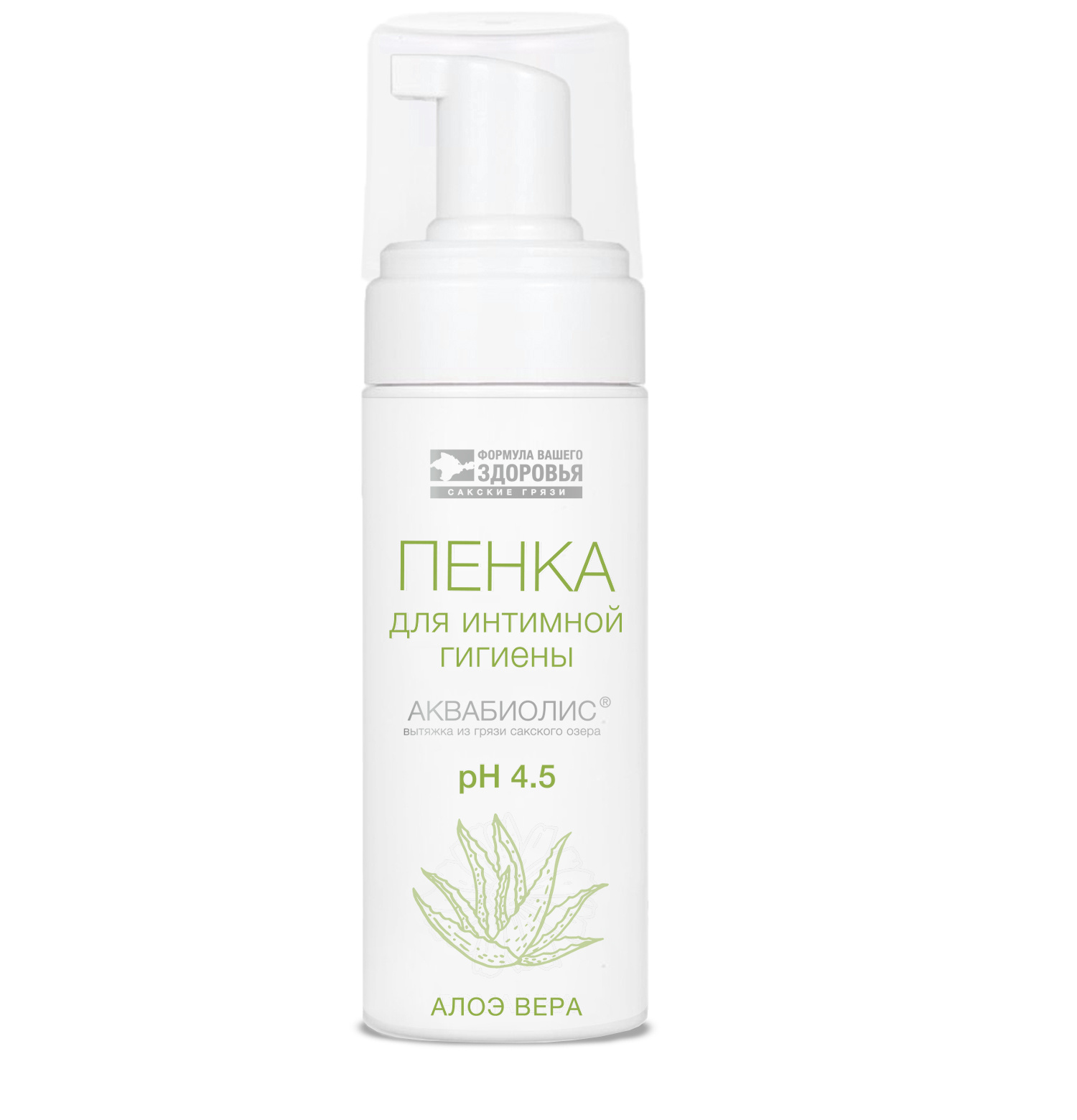 Пенка для интимной гигиены с алое вера 