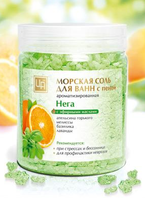 Морская соль для ванн Нега