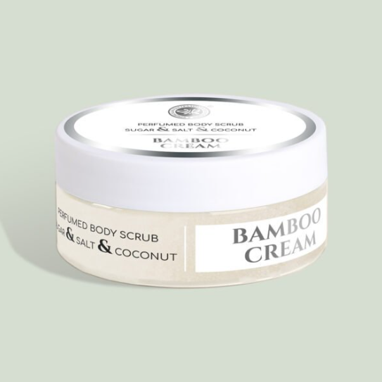 Парфюмированный сахарно-солевой скраб для тела Bamboo Cream