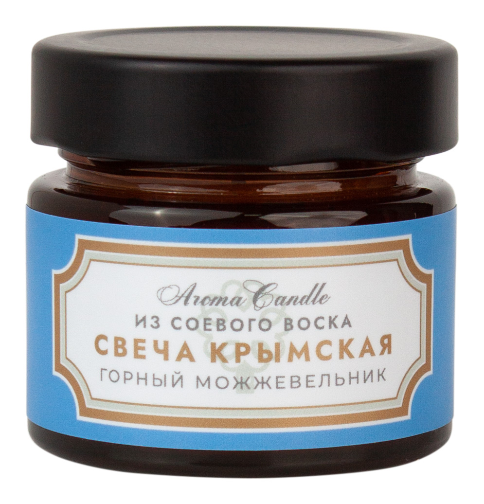 Крымская свеча из соевого воска горный можжевельник 
