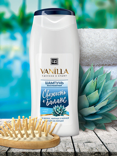 Шампунь безсульфатный Vanilla с соком агавы
