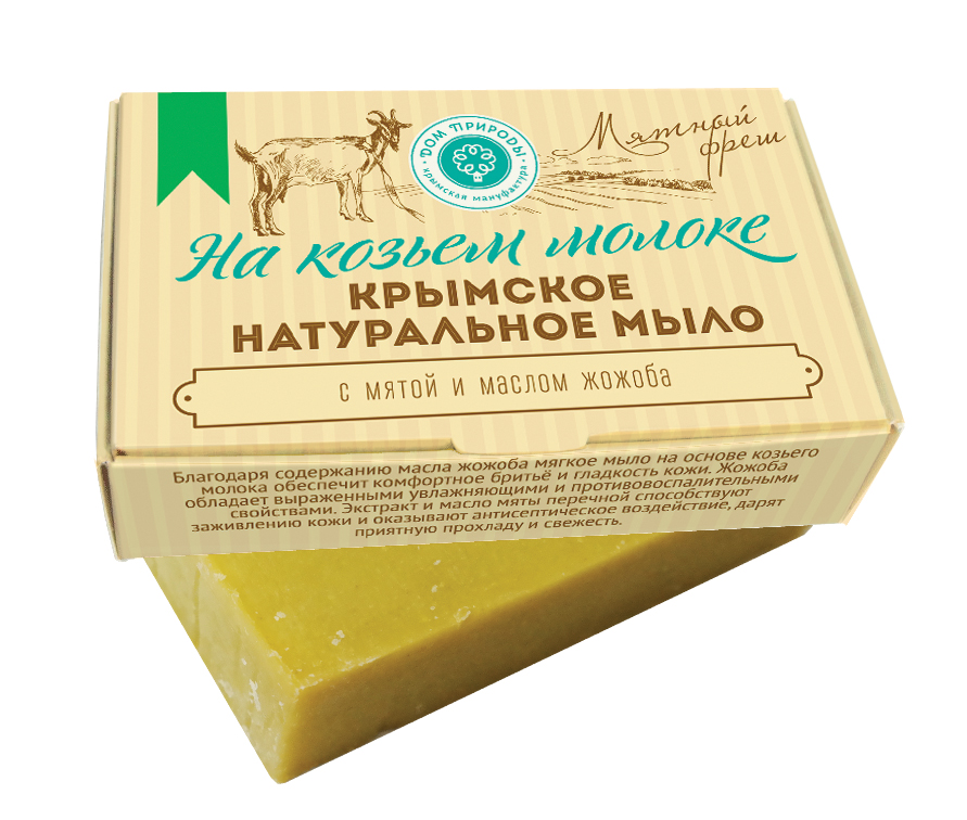 Мыло на козьем молоке "Мятный фреш"