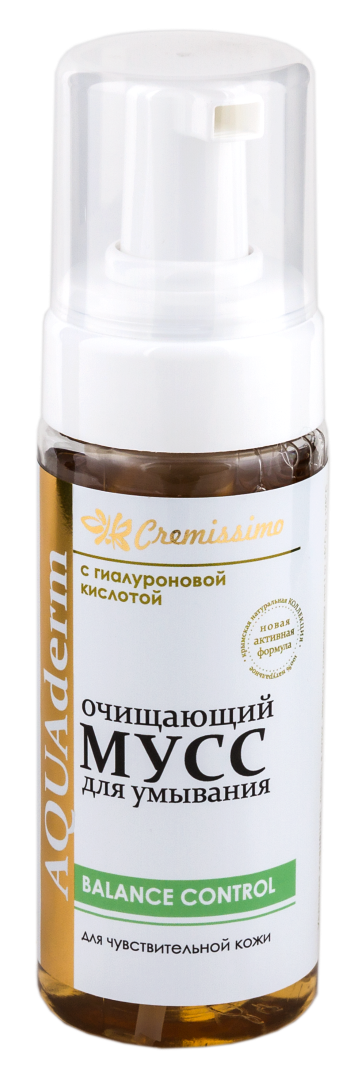 Мусс для умывания AQUAderm для чувствительной кожи