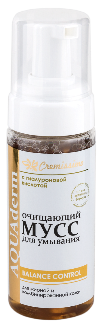 Мусс для умывания AQUAderm для жирной и комбинированной кожи