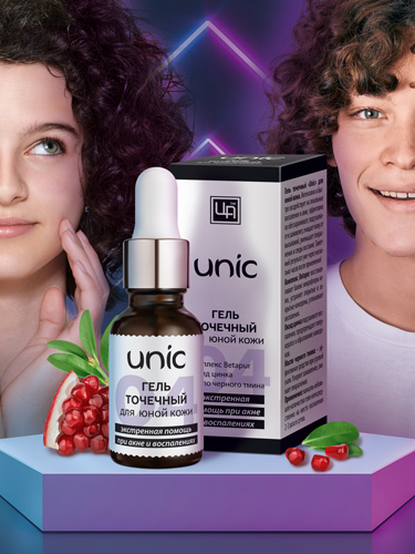 Гель точечного нанесения UNIC для юной кожи